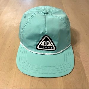 Homes 5 Panel Sea Foam Green polyester Snap Back Hat - Adult One Size
